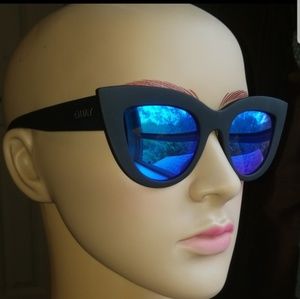 Quay Australia Black "Kitti" Cat Eye Sunglasses